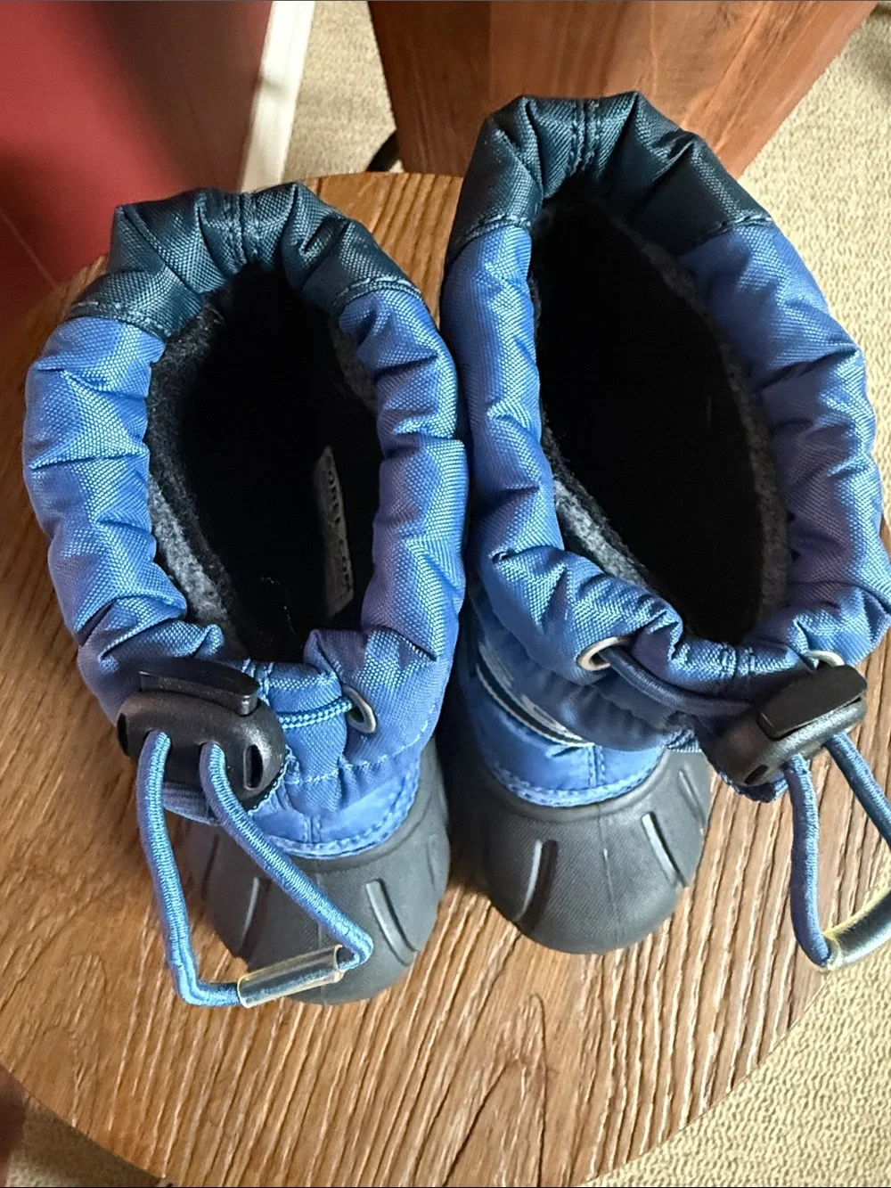 Sorel Kids Blue Pull-Cord  Snow Boots